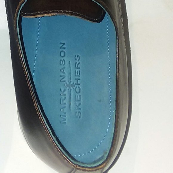 #23 New Mark Nason Skechers Derby Rich Brown Shoes